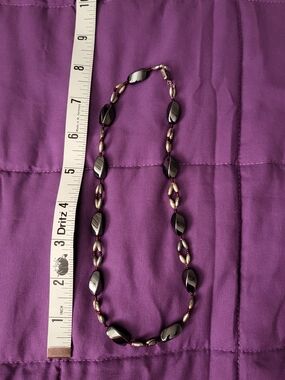 Silver Stone Beaded Necklace